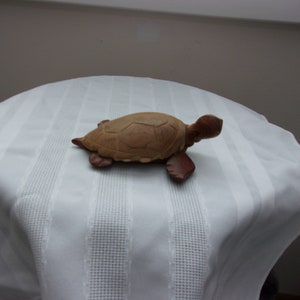 Vintage Handcrafted Wood Turtle