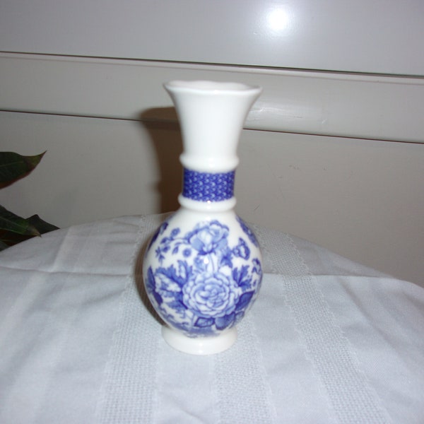 Blue and White Spode Vase Etsy