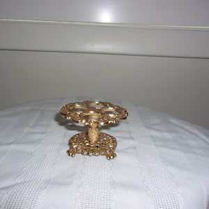 Vintage Gold Tone Metal Lipstick Holder