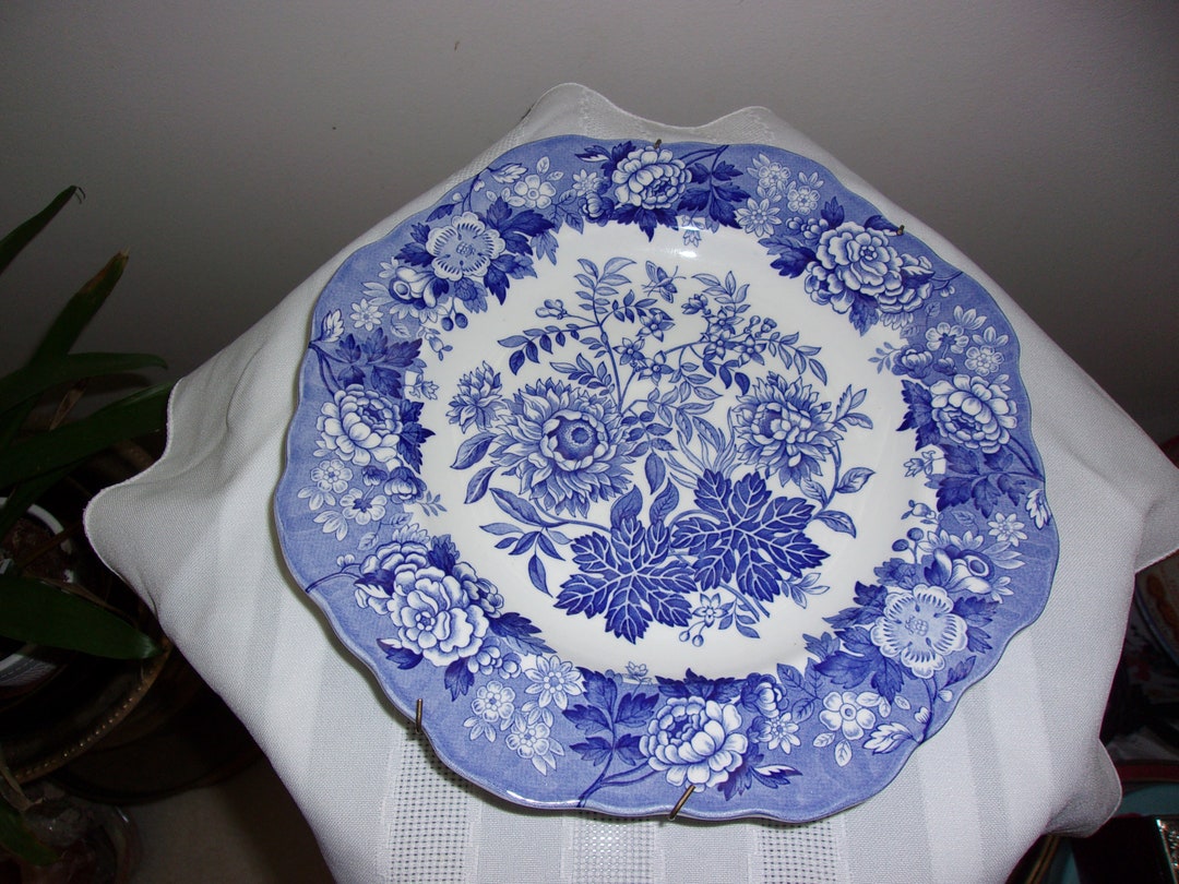 Vintage Spode Blue Room Collection Jasmine Plate Etsy