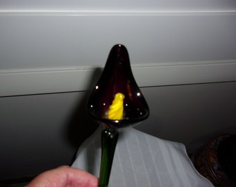 Vintage Handcrafted Art Glass Flower
