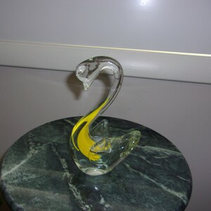 Vintage Art Glass Swan