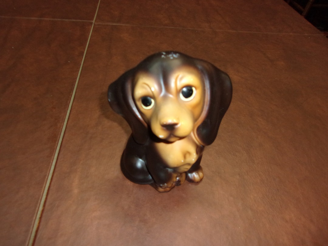 Vintage Ceramic Dog Figurine Etsy