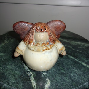Vintage Handpainted Ceramic Angel Figurine