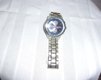 ヴィンテージ セイコー クロノグラフ 7T92 0CF0 ブルーダイヤル メンズ