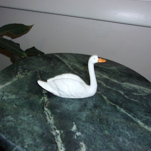 Vintage Small Bone China Swan Figurine