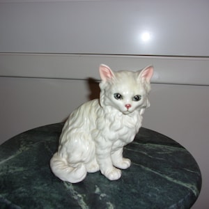 Vintage Handcrafted Ceramic Cat Figurine