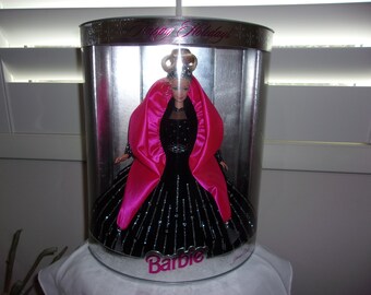 Mattel 1998 Happy Holidays Barbie Doll With Presentation Box Special Edition - Etsy