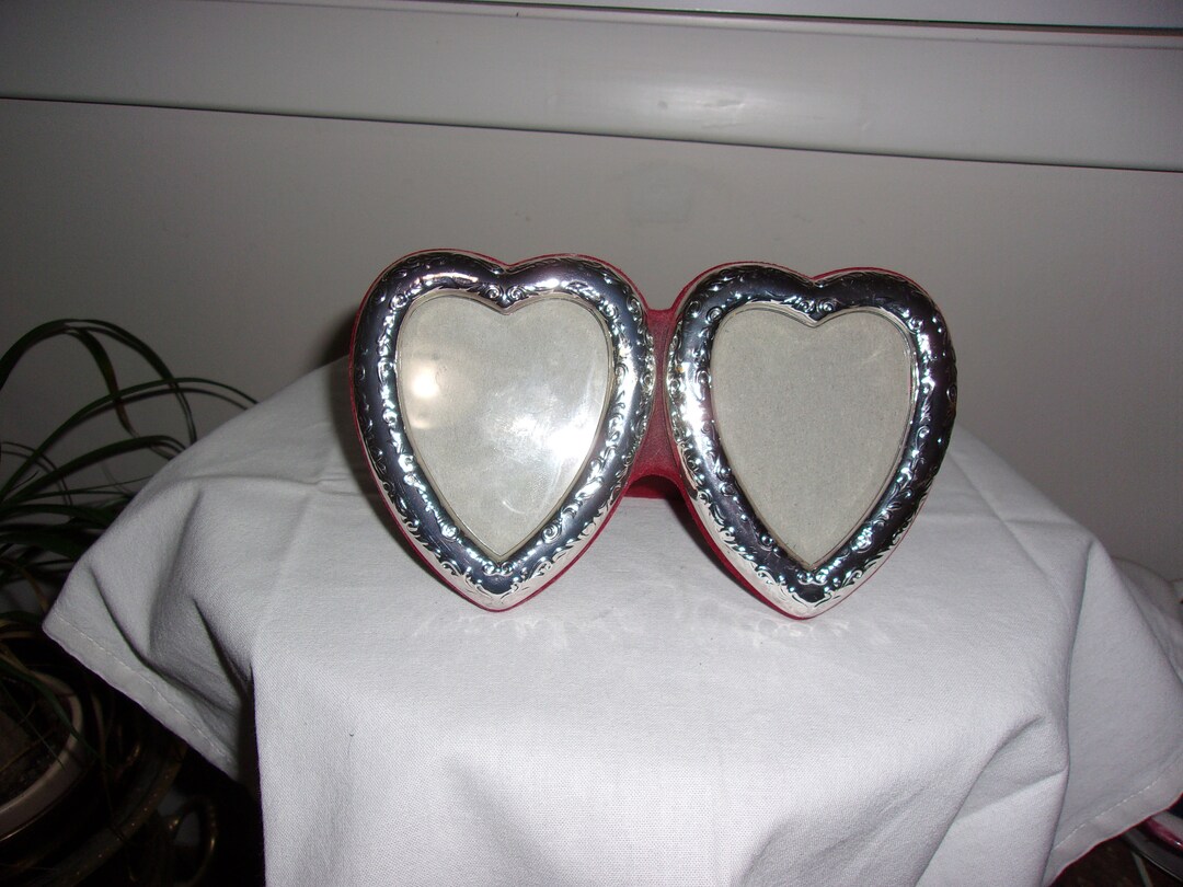 Vintage Double Heart Picture Frame Etsy