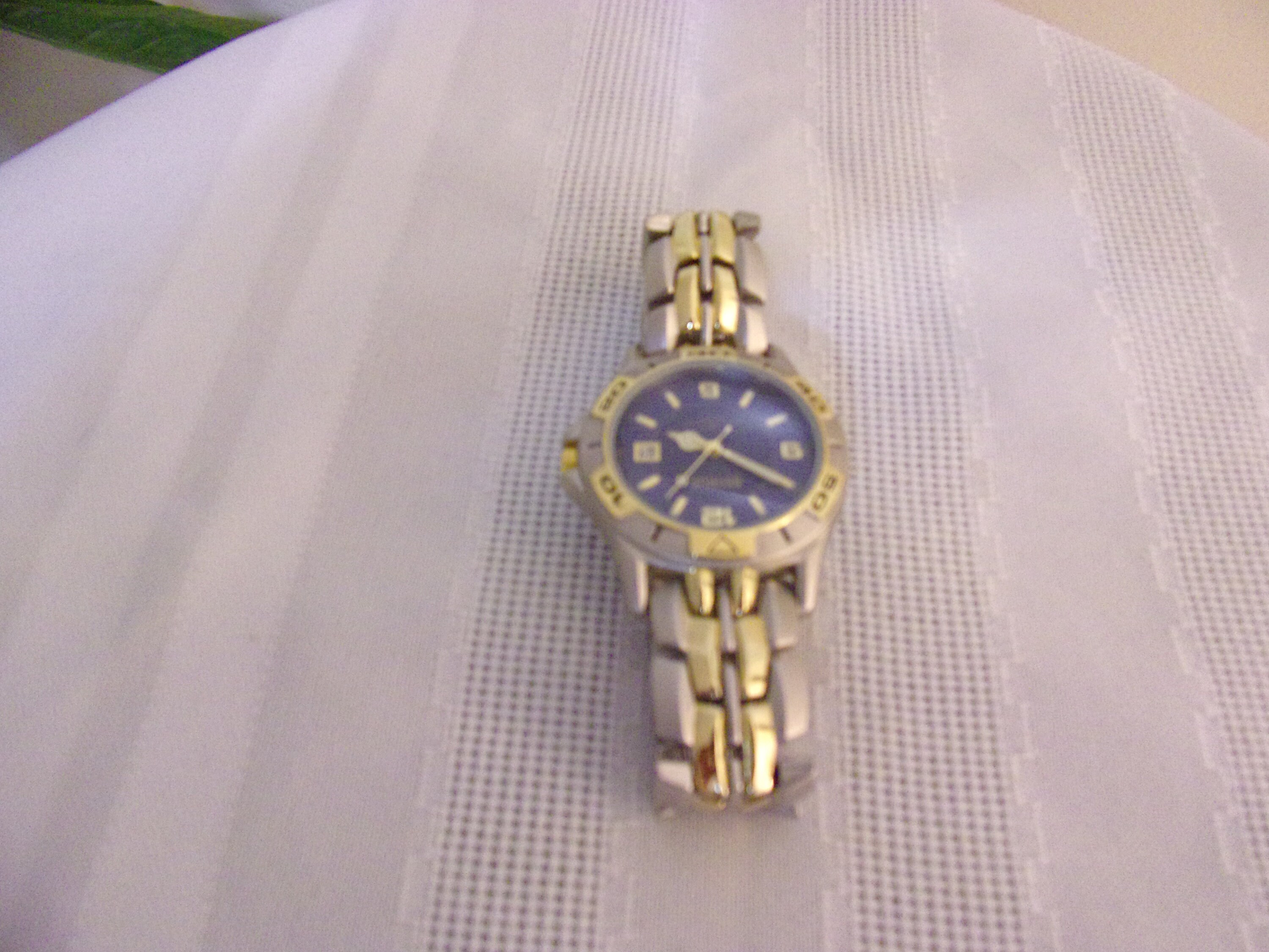 Vintage Mens Benrus Watch Two Tone With Blue Face | Etsy