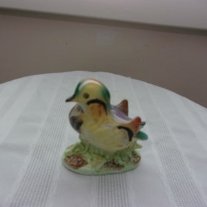 Vintage Small Handpainted Ceramic Bird Figurine