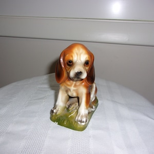 Vintage Ceramic Beagle Figurine