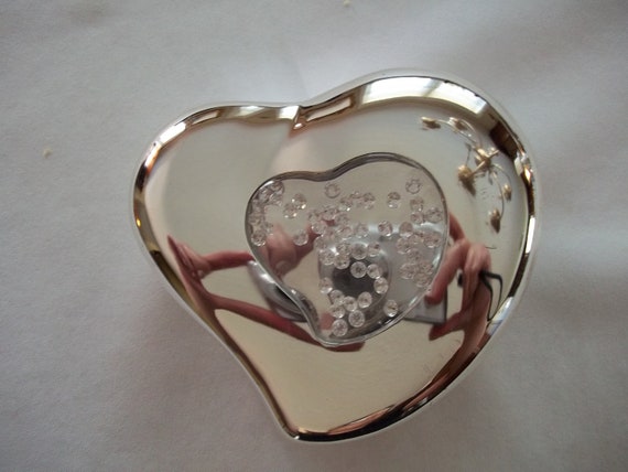 Godinger Heart Silverplate Decorative Box/Jewelry… - image 1