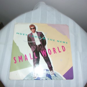 Vintage Huey Lewis And The News Small World 45 Record