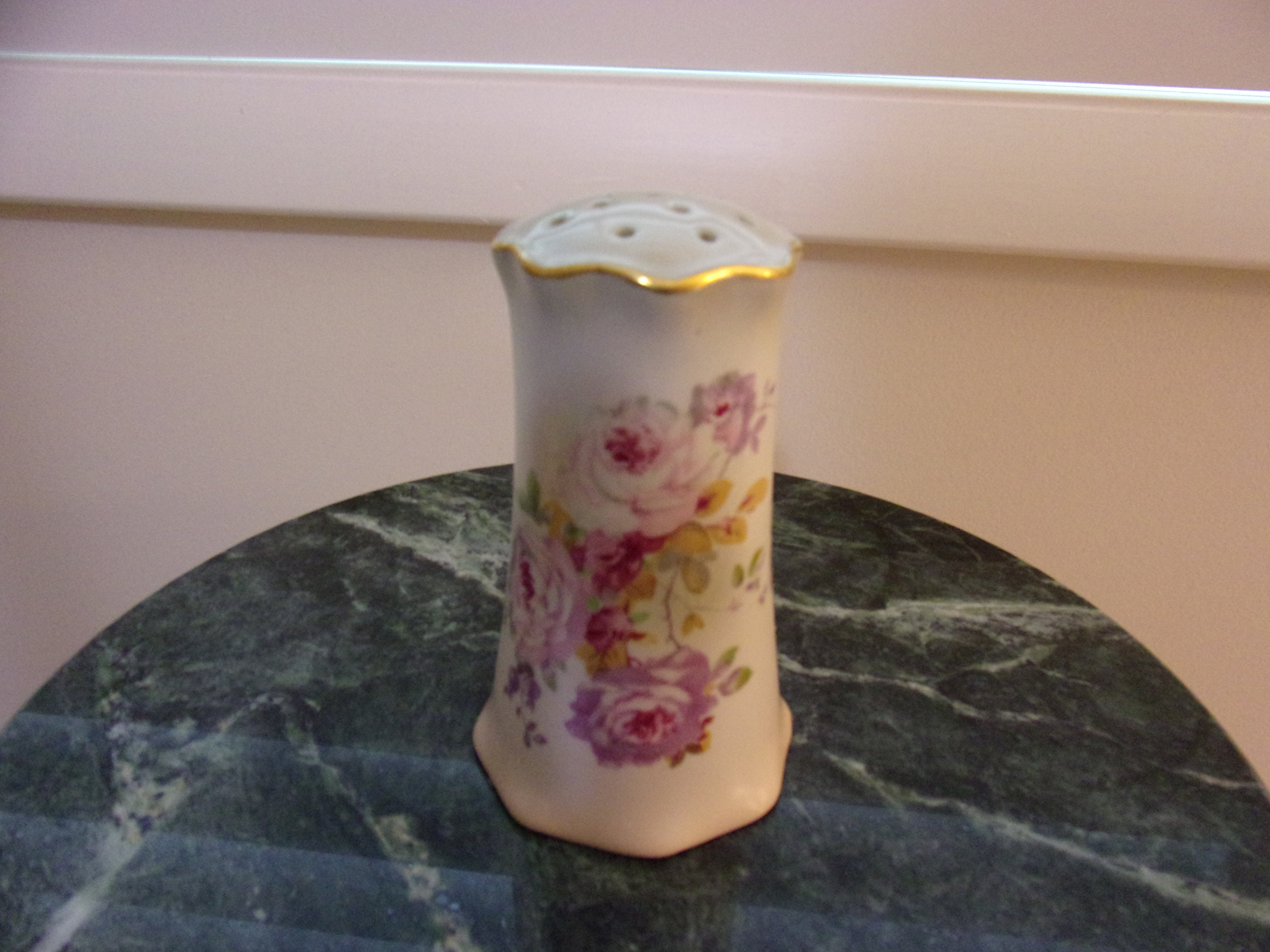 Vintage Porcelain Floral Hat Pin Holder Collectible Etsy