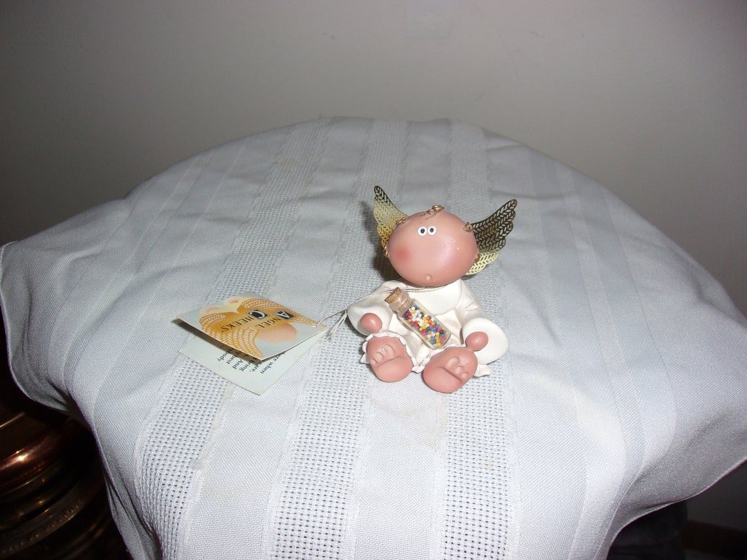 Vintage Angel Cheeks Your Guardian Angel Figurine Etsy