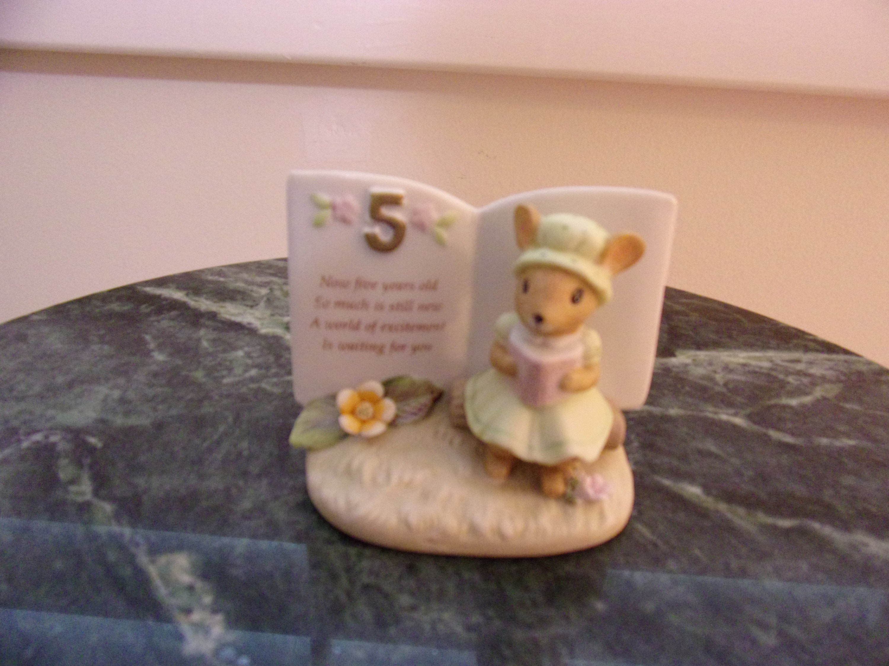 Vintage Enesco Age Five Figurine Collectible Etsy