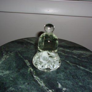 Vintage Handcrafted Heavy Art Glass Bell Figurine/Paperweight