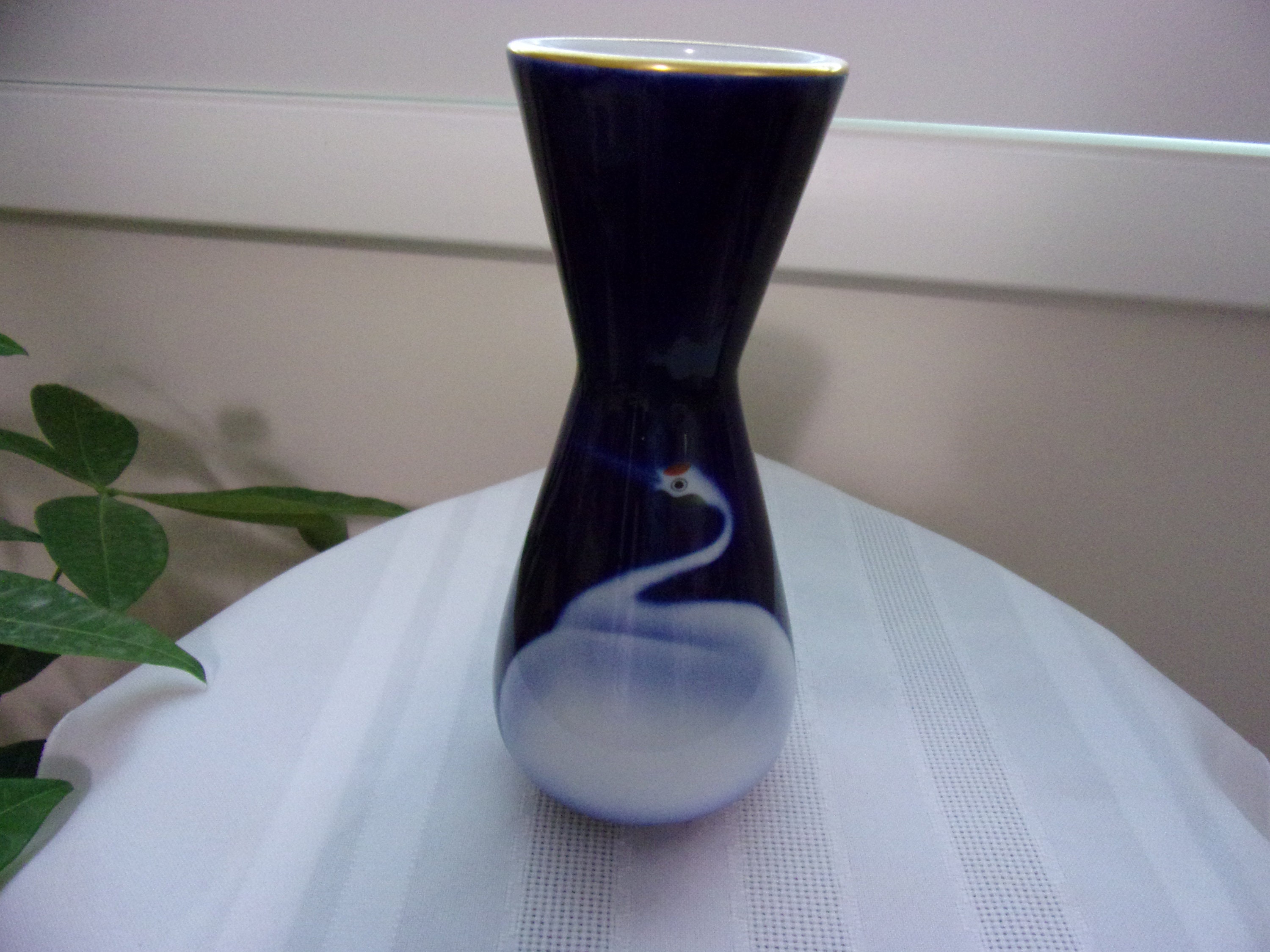 ヴィンテージ手描きファインアート陶器花瓶鳥デザイン - Etsy 日本