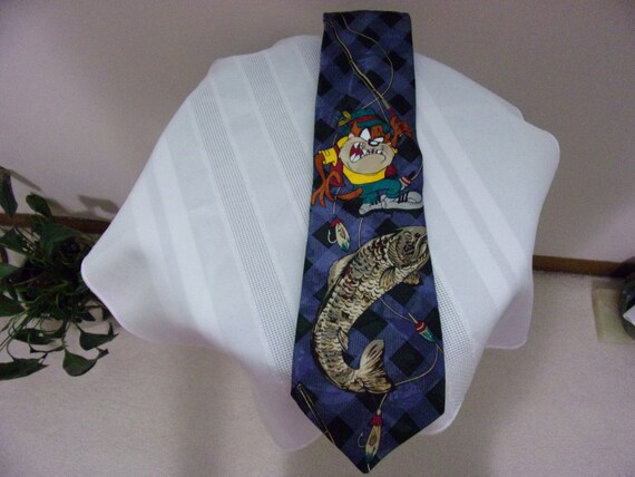 Looney Tunes Mania Taz Fishing Tie
