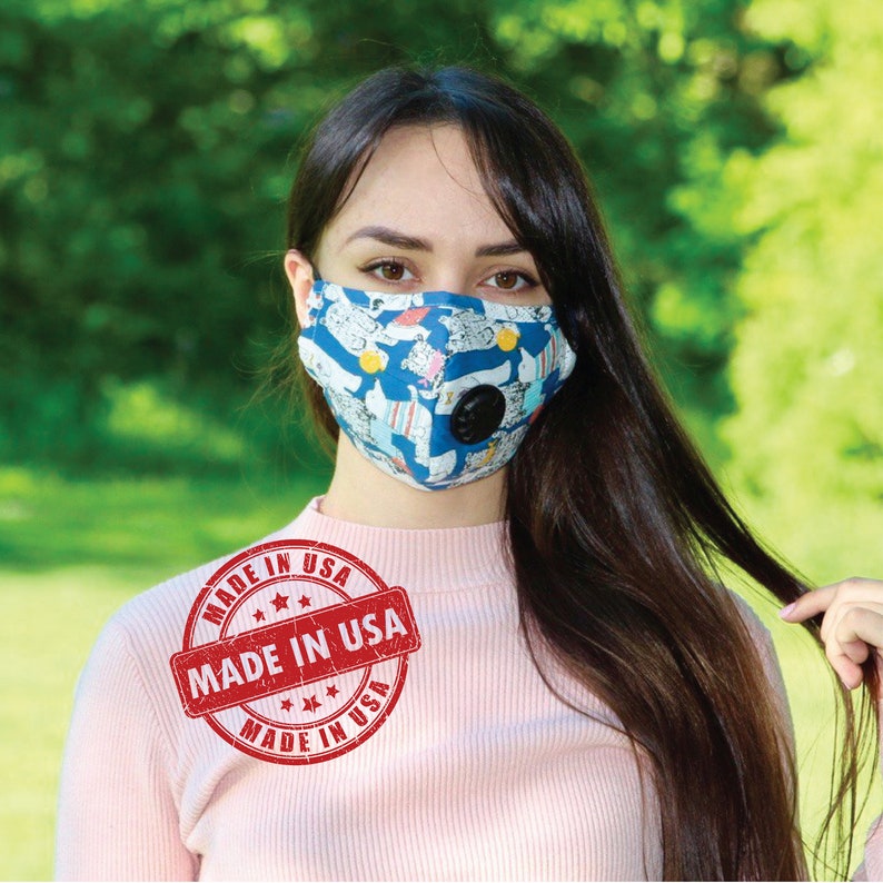 Face Mask MADE IN USA Cotton Washable Reusable Face Mask Etsy