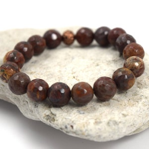 Jasper Stone Bracelet,Bracelet for Women,Gift for Her,Protection Bracelet, Birthstone Bracelet, Crystal Healing Bracelet - Size choices,10mm