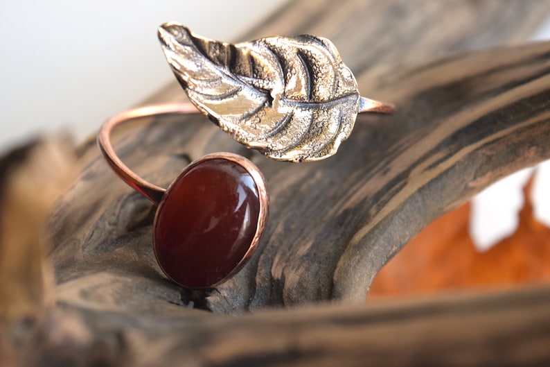 Hellenic Bracelet,Copper/&Bronze Bracelet,Adjustable Bangle Bracelet for Women Gemstone Metal Bracelet Agate Birthstone Bracelet