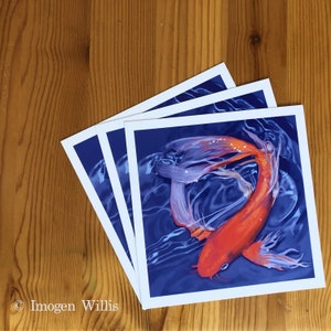 Carte poissons Koi Poissons