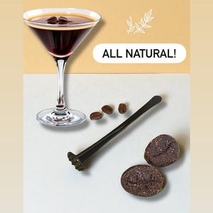 2 Pack All Natural Artisan Espresso Martini Cocktail Bombs | Party Favor Packaging With Muddler & Espresso Beans Garnish