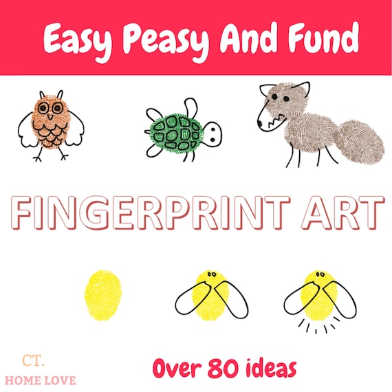 Easy Thumb Print Art Ideas for Kids