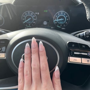 White French Tip - Almond Nails