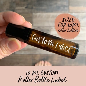 10ml Custom Roller bottle Labels || Roller Bottle labels || DIY label only