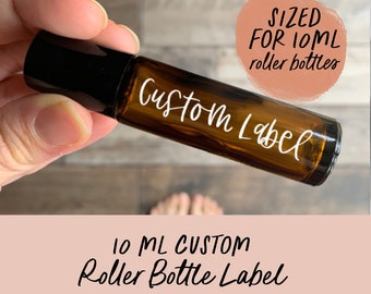 10ml Custom Roller bottle Labels || Roller Bottle labels || DIY label only