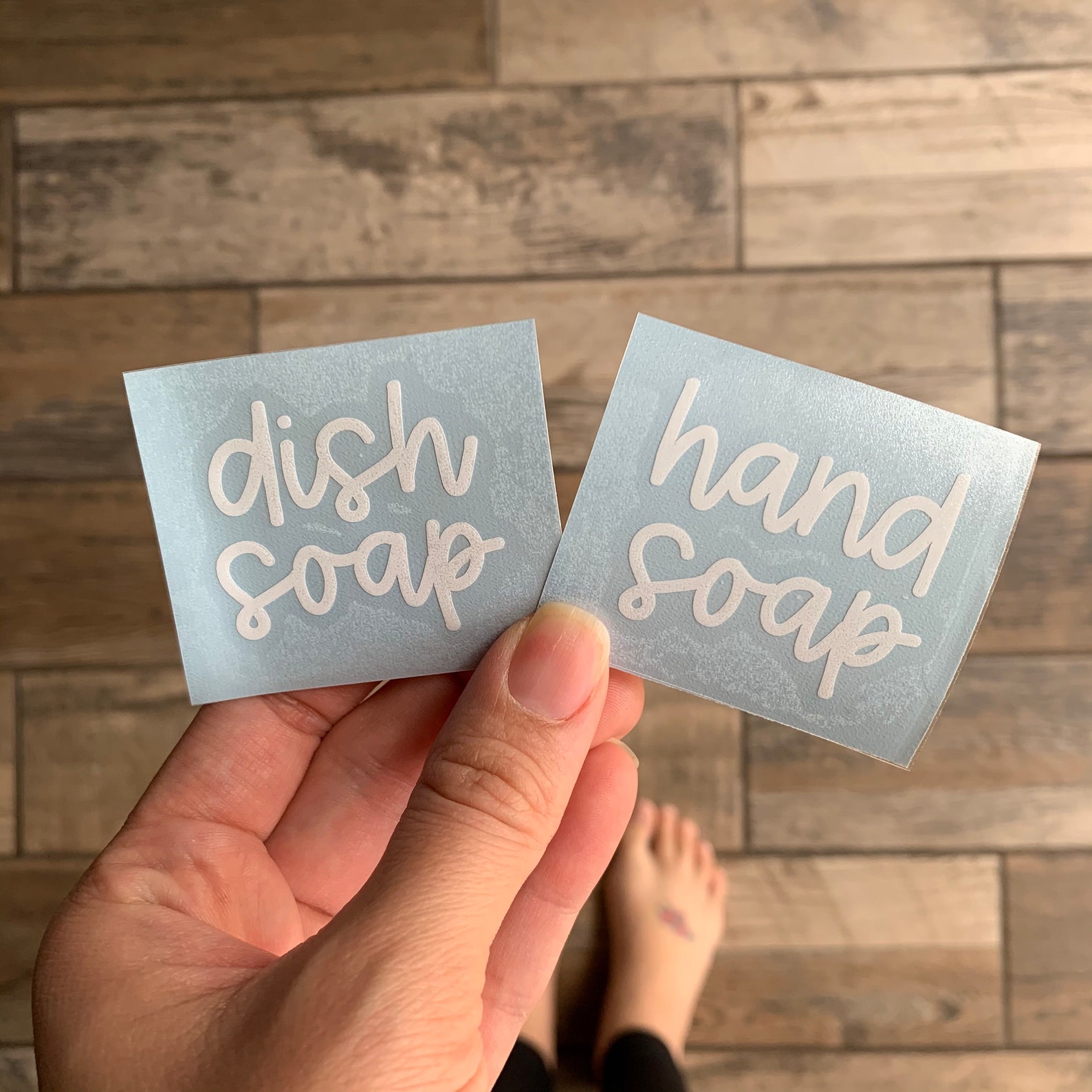 Dish Soap or Hand Soap Label NEW Cursive Spruce up Your DIY or Glass