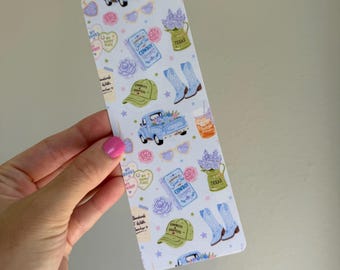 Texas Cowgirl Laminated Bookmark printed on photo quality cardstock