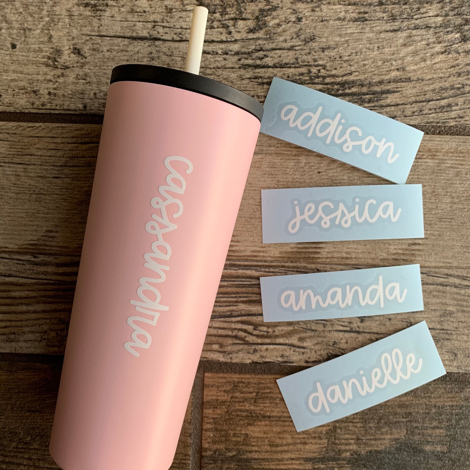 Name Label Custom Label for Cups/tumblers Single Word Etsy UK