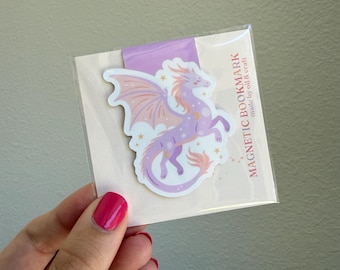 Celestial Dragon magnetic bookmark, gift for bookish friends