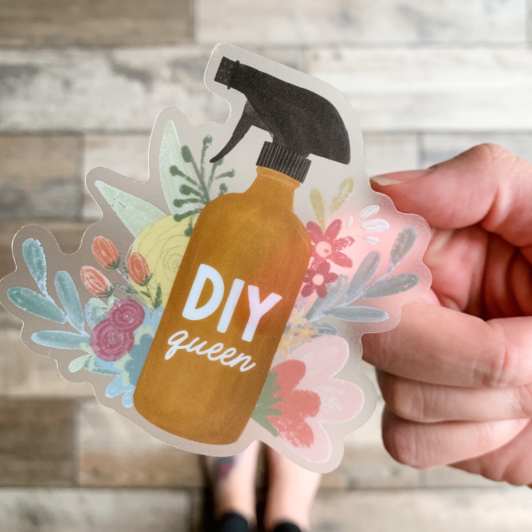 Sticker Making Queen DIY Queen Sticker CLEAR BACK || Vinyl Sticker || Tumbler Sticker ...