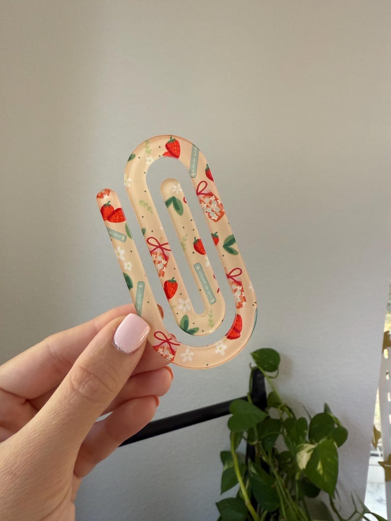 Paperclip Not Rounded Jumbo Paper Clip Bookmark - Etsy