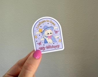 I refuse to lose my Whimsy water resistant sticker, for water bottles, kindles, laptops
