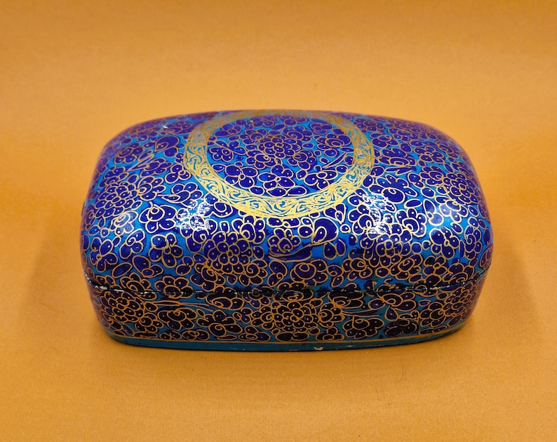 Handpainted Lacquered Paper Mache Box. Gift Box. Etsy UK
