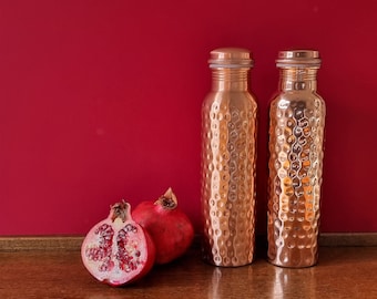1L pure copper bottle. Made of 100% copper. Large capacity.
