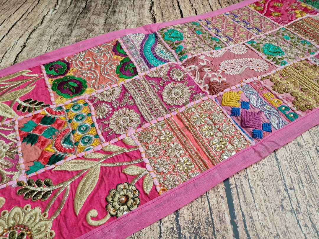 Indian Table Runner. Embroidered Table Cloth. Etsy