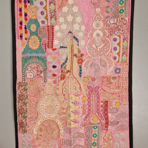 Vintage wall hanging 100x150cm. Indian home deco.