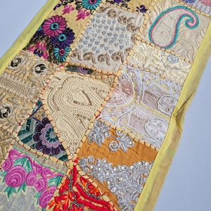 Handcrafted tablecloth. Oriental table runner