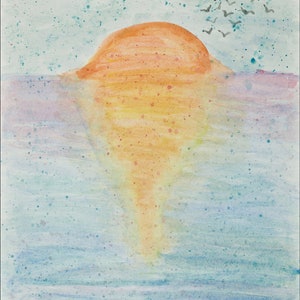 Serenity aquarel kaart
