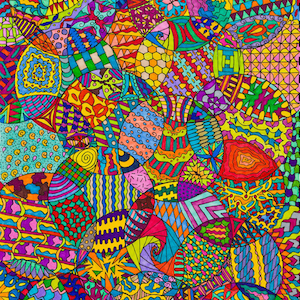 Cacophony Zentangle Art Print
