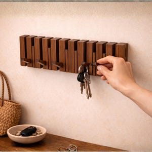 Schlüsselhaken aus holz