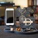 Docking Station Tech Accessories Gifts For Him, Personalized Anniversary Boyfriend Gifts For Men Phone Stand Charging Station Groomsmen Gift 