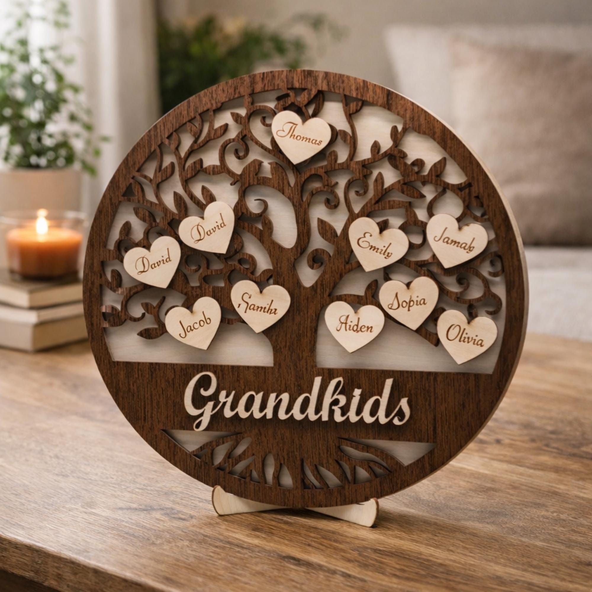 Targa Decorativa A Forma Di Cuore In Legno Con Scritta Love Friendship (10x10 Cm) – Regalo Sentimentale